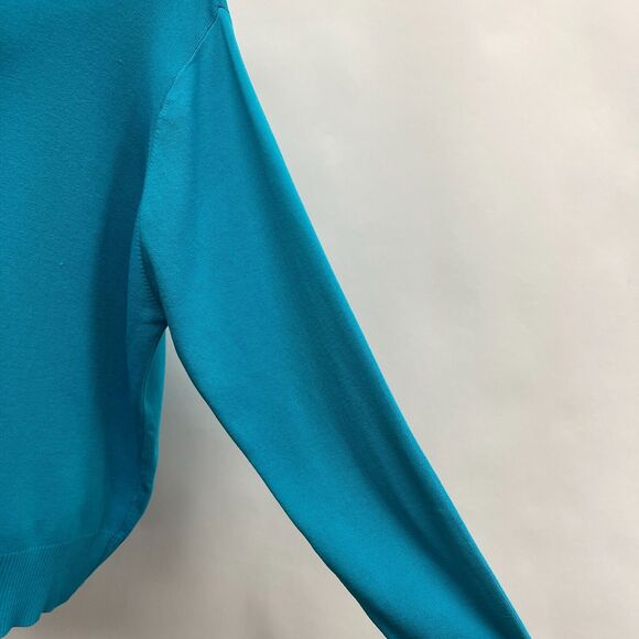 Joseph A. Women's Cardigan Knit Sweater Size 3X Blue Long Sleeve NWOT - Picture 10 of 12